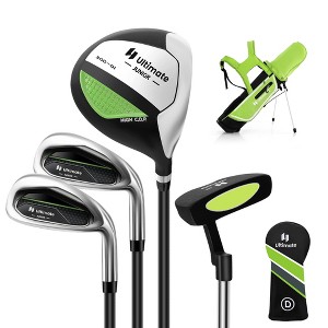 Ultimate Kids Golf Practice Set Junior Complete Golf Club Set for Kids Age 8-10 Years Old Green/Blue/Pink - 1 of 4