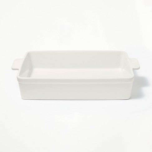 Rubbermaid Glass Baking Dishes for Oven, Casserole Dish Bakeware, DuraLite  4-Piece Set, Square Dishes, White (with Lids)