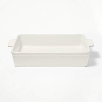 9"x13" Rectangle Stoneware Baking Dish Cream - Figmint™