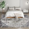 HOMCOM Area Rug, Vintage Machine Washable Rug, Non-Slip Floor Carpet for Living Room, Bedroom, Dining Room, Home Office - 2 of 4