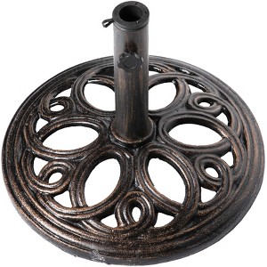Gardenised Outdoor Patio Cast Iron Umbrella Base Holder Stand - 1 of 4