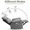 Recliner Chair, Electric Rocker Swivel USB Charger for Adults, with Vibrating Massage and Heating, for Living Room, Bedroom - 4 of 4