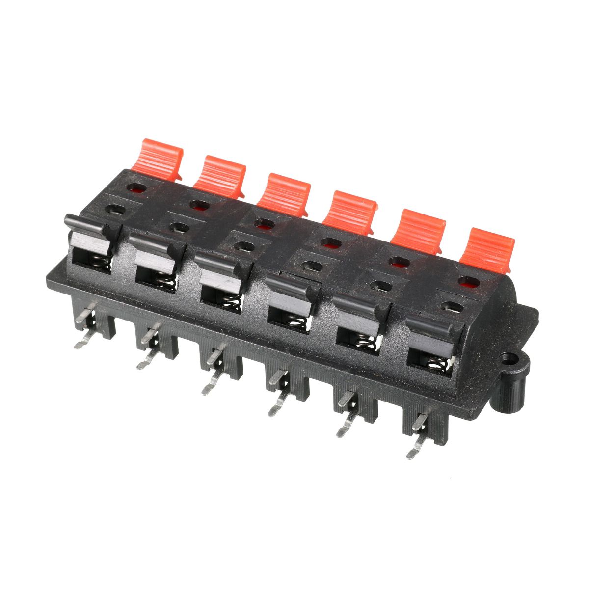 Unique Bargains Metal Spring Load Design Push Type 12 Pins Speaker Terminal 1 Pc