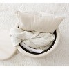 Ornavo Home Lawrence Round Storage Ottoman with Table Top Lid - 4 of 4
