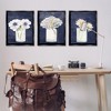 Stupell Industries Navy Blue Flower Bouquets 3pc Floating Frame Art Set - 2 of 4