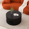 NicBex Modern Round Coffee Table with Storage for Living Room and Bedroom - image 3 of 4