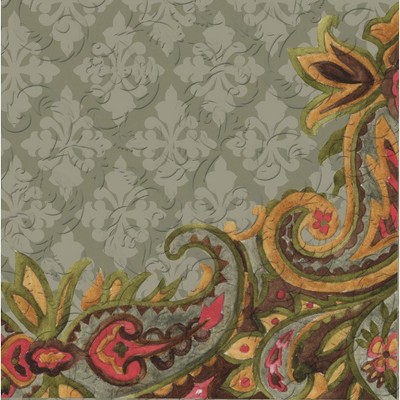 Evergreen Cypress Home Vintage Pineapple Embossed Paper Luncheon Napkin, 20 count