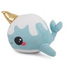 Se7en20 Glitter Galaxy 6-Inch Ice Cream Cone Horn Blue Narwhal Collectible Plush - 2 of 4
