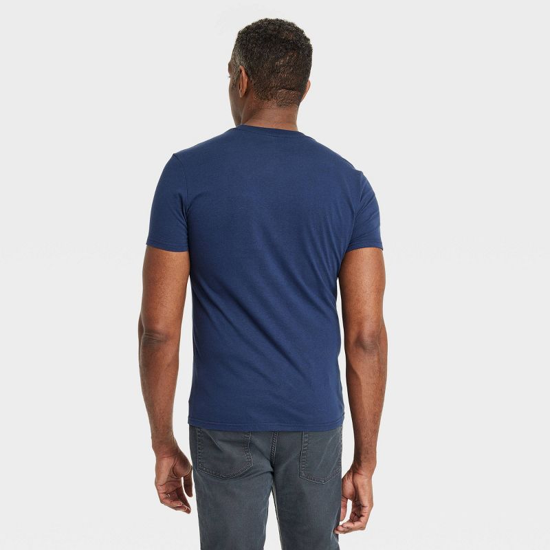 Men's Best Dad Ever Short Sleeve Graphic T-Shirt - Navy Blue, 2 of 6