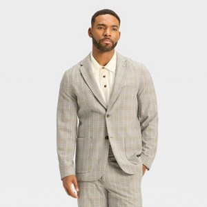 Houston White Men's Checkered Suit Jacket - Gray - 1 of 3
