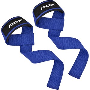 RDX Sports W1 Weight Training Wrist Straps - Premium Quality Straps for Gym Workout, Powerlifting, Weightlifting, Deadlifts, and More - 1 of 2