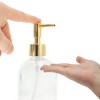 Unique Bargains Durable Cylinder Glossy Soap Dispenser 1 Pc - 3 of 4
