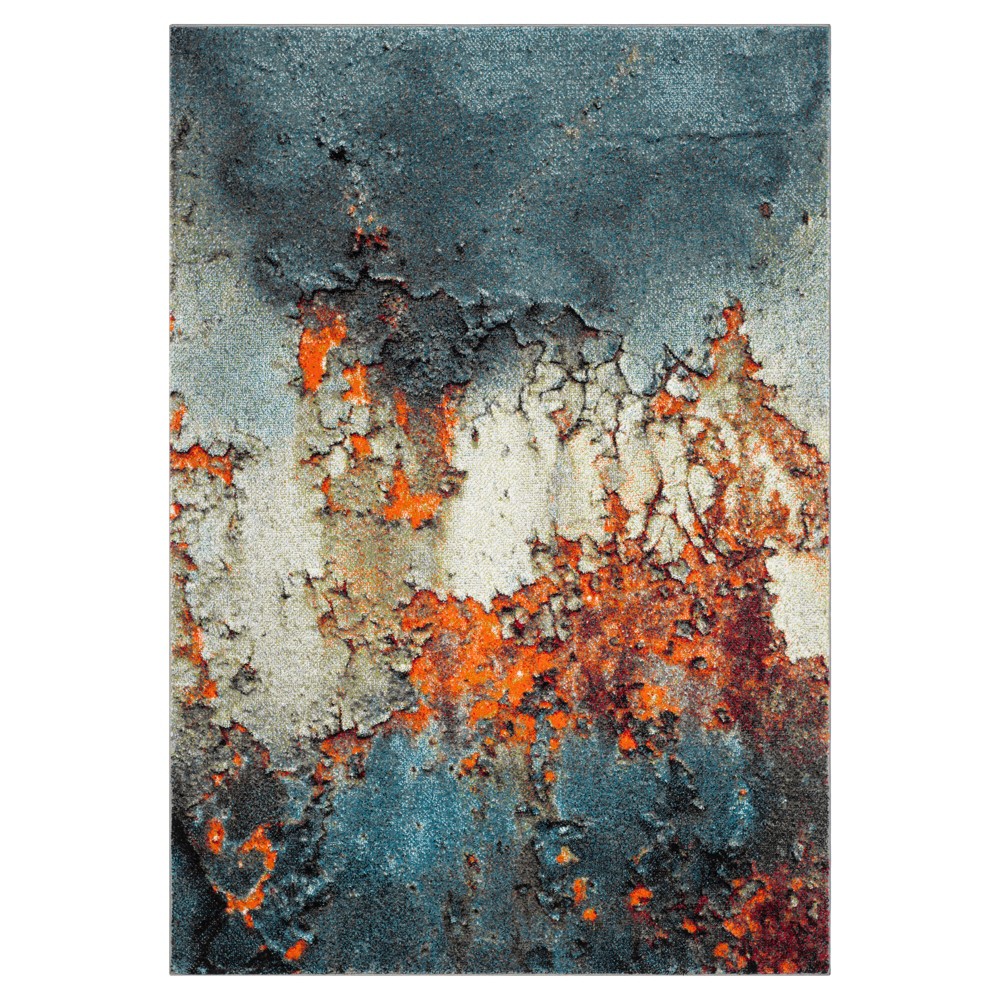 5'3inx7'6in Abstract Loomed Area Rug Blue - Safavieh