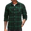 COOFANDY Flannel Plaid Shirts Long Sleeve Button Down Shirt - 3 of 4