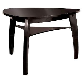 Bronswood Triangular Open Shelf Counter Dining Table Black - HOMES: Inside + Out