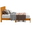 Galano Weiss Wood Frame Platform Bed With Headboard in Amber Walnut, Oslo Oak, Walnut - 4 of 4