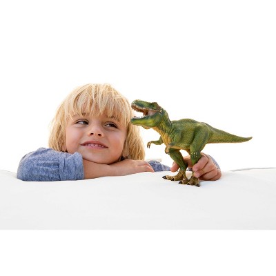 Green Tyrannosaurus Rex Dinosaur Toy with Movable Jaw