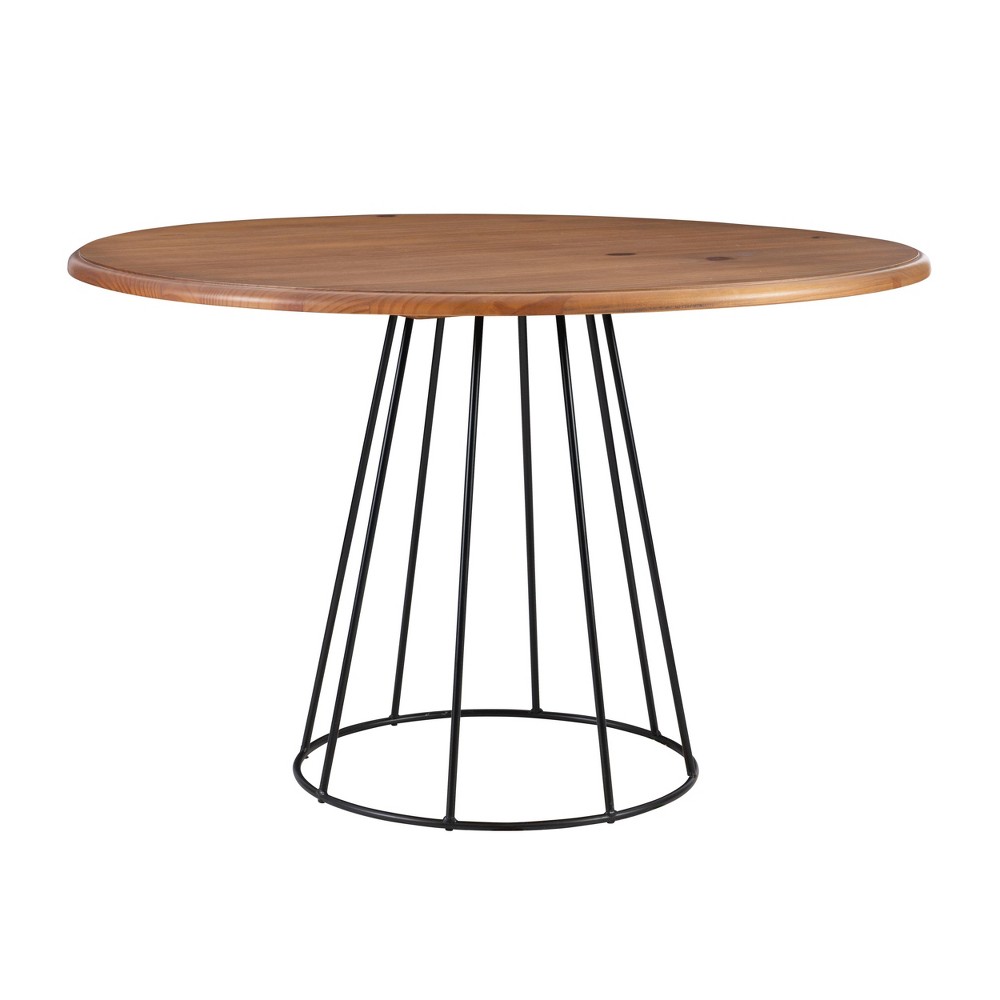 Photos - Dining Table Serena Modern Round  Natural - Powell