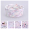 Unique Bargains Handcrafted Odorless Cotton Rope Chic Appearance Storage Basket 1 Pc - 3 of 4