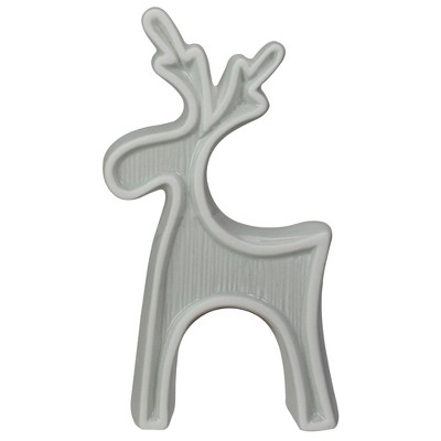 Northlight 7.5" Gray Standing Reindeer Christmas Tabletop Decor