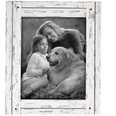  Thankful White Distressed Beaded 4X6 Photo Frame