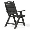 WestinTrends Malibu HDPE Adjustable Highback Folding Patio Dining Chair - 4 of 4