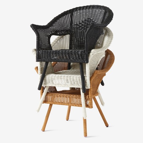 Brylanehome Roma Hand woven Resin Wicker Stacking Chair Free