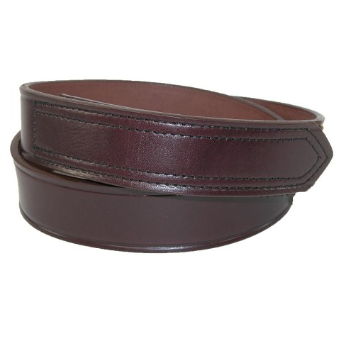 Boston Leather Men's Big & Tall Leather No Scratch Work Belt With Hook And  Loop Closure, 68, Brown : Target
