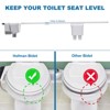 Bidet Attachment for Toilet, Self-Cleaning Dual Nozzle with Adjustable Water Pressure, Rear Wash Toilet Seat Attachment, - 3 of 4