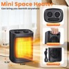 R.W.FLAME 1500W Ceramic Indoor Heater, BLACK / WHITE - 2 of 4