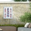 "Coastal Americana Ii Shiplap" Outdoor Canvas - 4 of 4