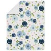 Sweet Jojo Designs Girl Toddler Bedding Set Watercolor Floral Blue Pink and White 5pc - 4 of 4