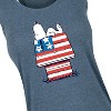 Women's - Peanuts - Flag House Graphic Racerback Tank - 2 of 4