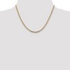 Black Bow Jewelry 2.75mm 14k Gold Tri-Color Solid Fancy Pave Anchor Chain Necklace - 3 of 4