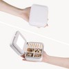Unique Bargains Travel Girl's Gifts Small Portable PU Leather Jewelry Organizer Case - 4 of 4