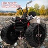 24V Kids 4WD Electric Ride-on ATV Car with Full Metal Suspension & EVA Tires | Includes Bluetooth Music & Remote Control - 3 of 4