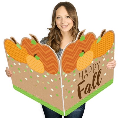 Big Dot of Happiness Pumpkin Patch - Fall, Halloween or Thanksgiving Giant Greeting Card - Big Shaped Jumborific Card