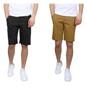 Galaxy By Harvic Men's 5-Pocket Flat-Front Slim-Fit Stretch Chino Shorts (Size 30-42) - 1 of 3