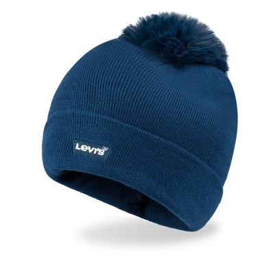 Levi's Women's Relaxed Cuffed Beanie with Pom