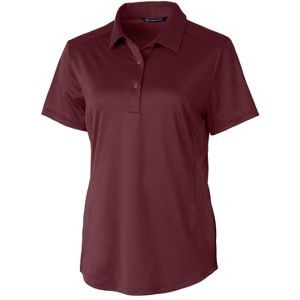 Cutter & Buck Prospect Textured Stretch Womens Short Sleeve Polo Shirt - 1 of 2