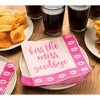 Blue Panda 150-Pack Disposable Paper Napkins Kiss the Miss for Bachelorette Party Supplies 6.5"x6.5" - 2 of 4