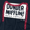 Men's The Office Dunder Mifflin Christmas Tinsel Garland Dark T-Shirt - 2 of 4