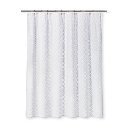 white eyelet shower curtain target