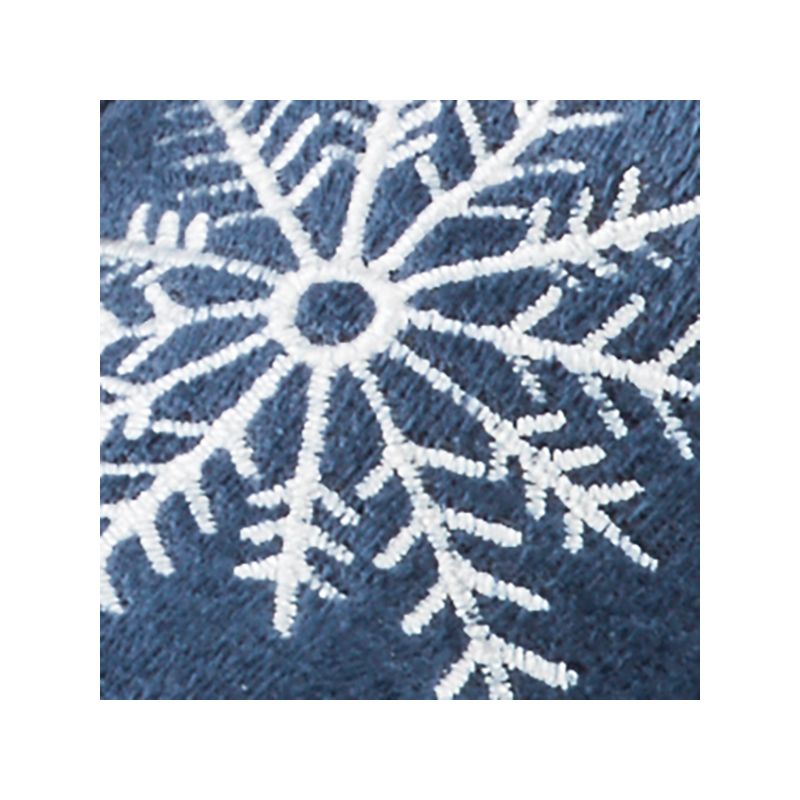 Collections Etc Snowflake Embroidered Slippers, 4 of 5