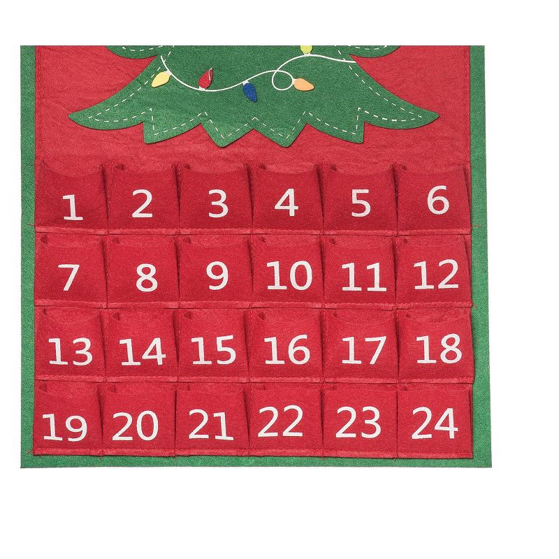 C&F Home Christmas Tree Felt Advent Countdown Calendar, 3 of 5