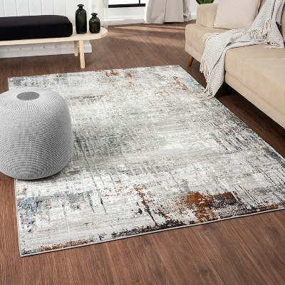 Luxe Weavers Modern Abstract Distressed Area Rug-