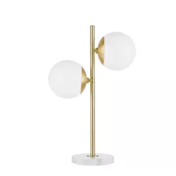 Holloway Table Lamp White/Gold