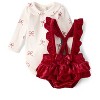 The Children's Place Baby Girls Long Sleeve Ruffle Bubble Skirt 2-Piece Playwear Set - 2 of 4
