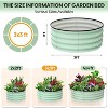 Galvanized Raised Garden Bed for Gardening, Round Metal Planter Box for Planting Plants Vegetables and Flower - 2 of 4