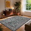 Coucheta Vintage Floral Area Rug, Boho Washable Non-Slip Carpet for Living Room, Stain-Resistant Soft Rug for Bedroom, Nursery & Farmhouse - 2 of 4